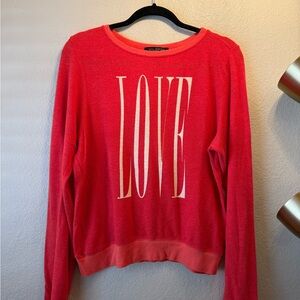 Wildfox Red LOVE Sweatshirt